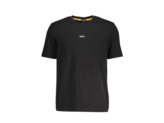 Štýlové Pánske Tričko s krátkym rukávom BOSS Čierna (Velkost 2XL, Farba Čierna)