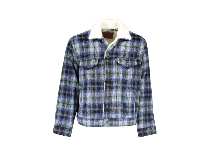 Kvalitná Pánska Zimná Bunda LEVI'S Modrá (Velkost XL, Farba Modrá)