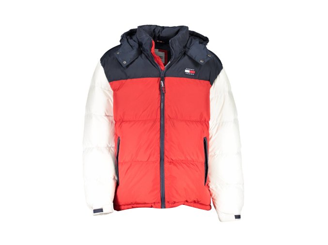 Kvalitná Pánska Páperová Zimná Bunda TOMMY HILFIGER Modrá (Velkost XS, Farba Modrá)