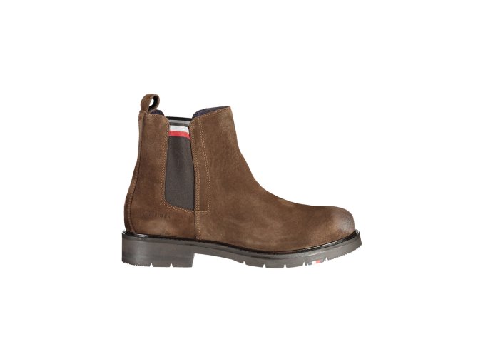 Kvalitná Pánska Zimná Obuv TOMMY HILFIGER Hnedá (Velkost 40, Farba Hnedá)