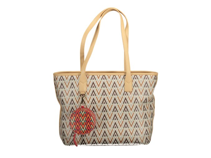 Štýlová Dámska Kabelka VALENTINO BAGS  34X28X15cm  Bežová (Velkost UNI, Farba Bežová)