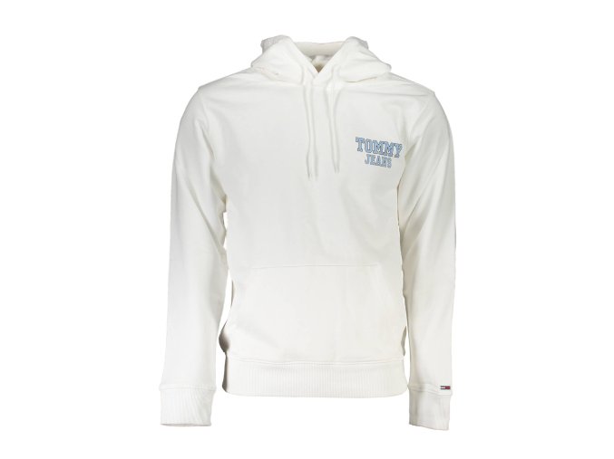 Športová Pánska Mikina bez zipsu TOMMY HILFIGER Biela (Velkost 2XL, Farba Biela)