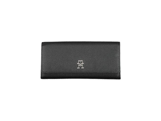 Praktická Dámska Peňaženka TOMMY HILFIGER 21X10X4cm Čierna (Velkost UNI, Farba Čierna)