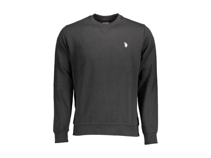 Športová Pánska Mikina bez zipsu U.S. POLO Čierna (Velkost 2XL, Farba Čierna)