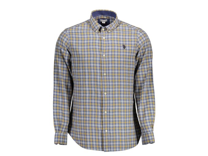 Elegantná Pánska Košeľa U.S. POLO Modrá (Velkost 2XL, Farba Modrá)