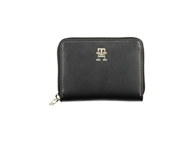 Praktická Dámska Peňaženka TOMMY HILFIGER 13X10X2cm Čierna (Velkost UNI, Farba Čierna)
