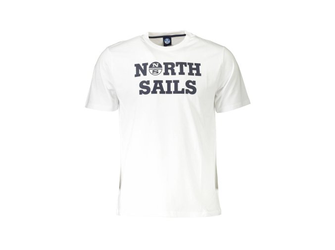 Štýlové Pánske Tričko s krátkym rukávom NORTH SAILS Biela (Velkost 2XL, Farba Biela)