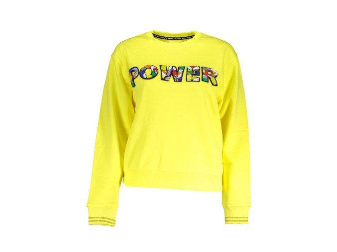 Športová Dámska Mikina bez zipsu   DESIGUAL  Žltá (Velkost 2XL, Farba Žltá)