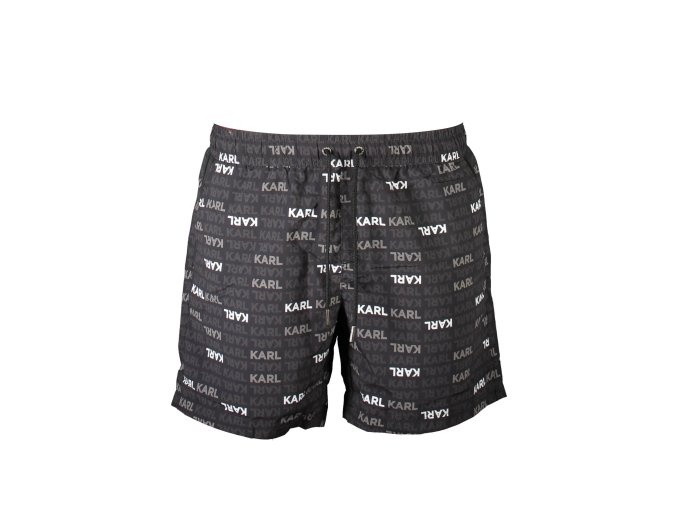 Štýlové Pánske Plavky KARL LAGERFELD BEACHWEAR Čierna (Velkost S, Farba Čierna)