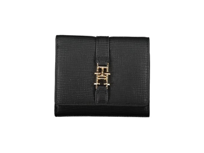 Praktická Dámska Peňaženka TOMMY HILFIGER 12X10X4cm Čierna (Velkost UNI, Farba Čierna)