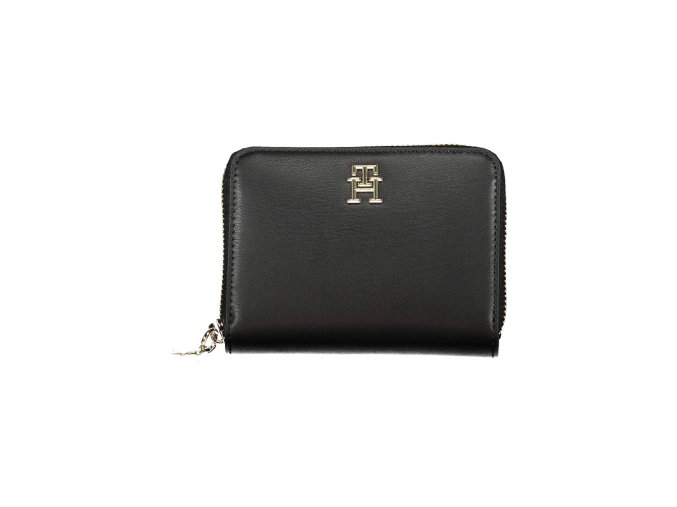 Praktická Dámska Peňaženka TOMMY HILFIGER 13X10X3cm Čierna (Velkost UNI, Farba Čierna)