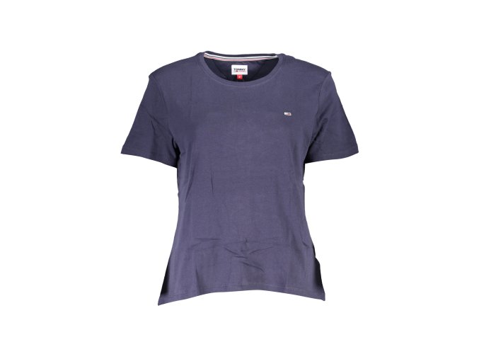 Štýlové Dámske Tričko s krátkym rukávom TOMMY HILFIGER Modrá (Velkost L, Farba Modrá)