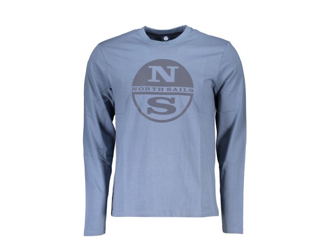 Štýlové Pánske Tričko s dlhým rukávom NORTH SAILS Modrá (Velkost 2XL, Farba Modrá)