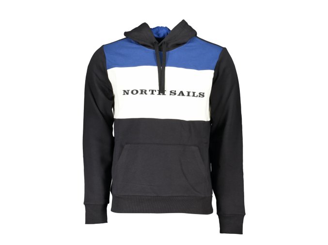 Športová Pánska Mikina bez zipsu NORTH SAILS Čierna (Velkost 2XL, Farba Čierna)