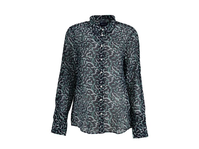 Elegantná Dámska Košeľa GANT Modrá (Velkost 38, Farba Modrá)