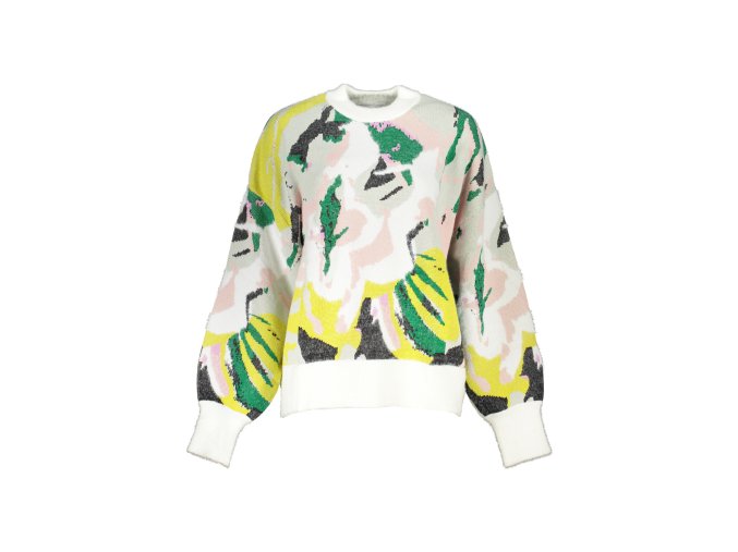 Elegantný Dámsky Pulóver DESIGUAL Biela (Velkost L, Farba Biela)