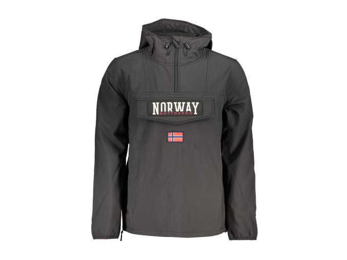 Pánska Ľahká Prechodová Bunda NORWAY 1963 Čierna (Velkost 2XL, Farba Čierna)