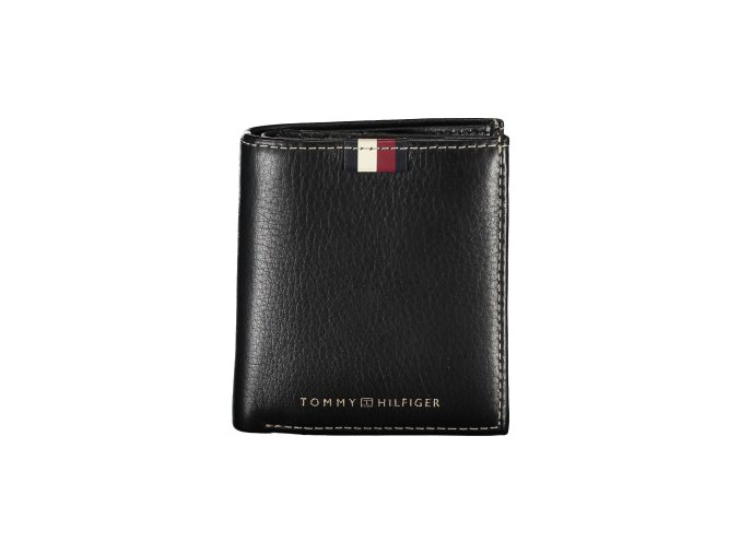 Praktická Pánska Peňaženka TOMMY HILFIGER 9.0X9.0X2.0cm Čierna (Velkost UNI, Farba Čierna)