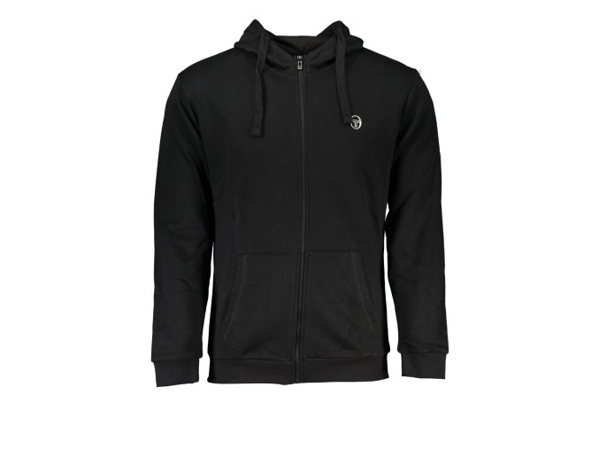 Športová Pánska Mikina so zipsom SERGIO TACCHINI Čierna (Velkost XL, Farba Čierna)