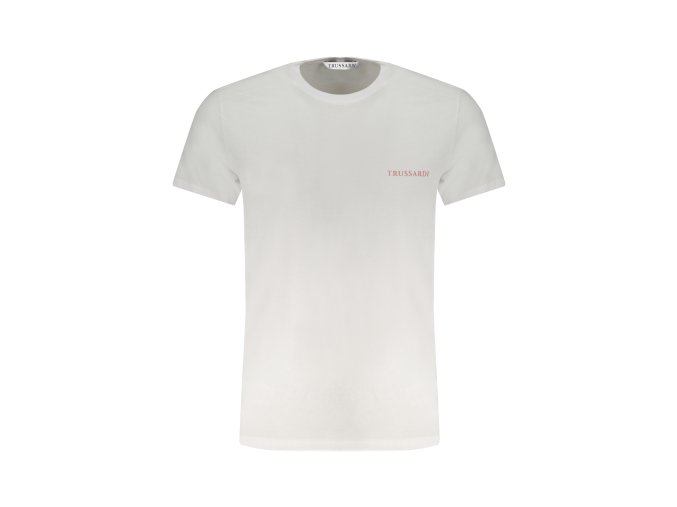 Štýlové Pánske Tričko s krátkym rukávom TRUSSARDI Biela (Velkost 2XL, Farba Biela)