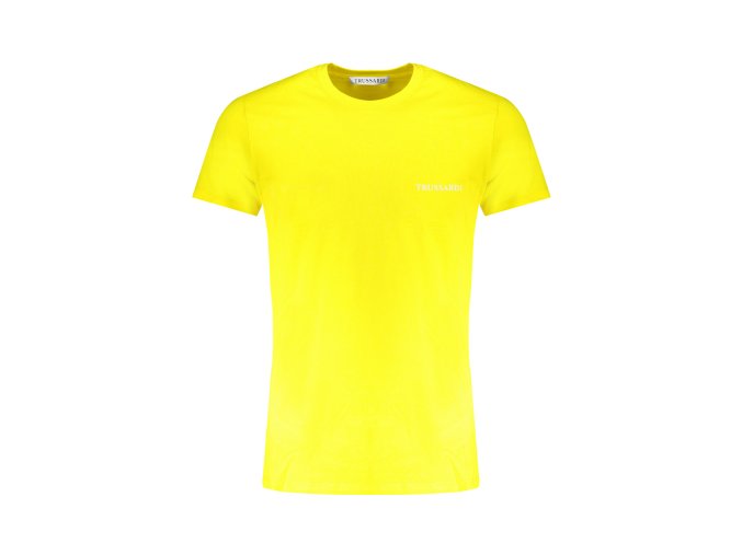 Štýlové Pánske Tričko s krátkym rukávom TRUSSARDI Žltá (Velkost 2XL, Farba Žltá)