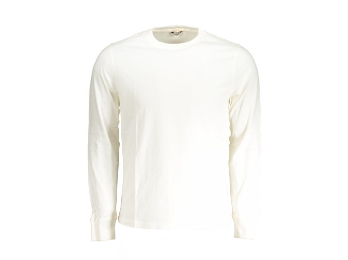 Štýlové Pánske Tričko s dlhým rukávom K-WAY Biela (Velkost 2XL, Farba Biela)