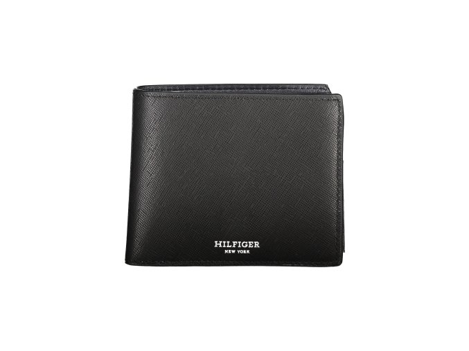 Praktická Pánska Peňaženka TOMMY HILFIGER 12.0X9.0X2.0cm Čierna (Velkost UNI, Farba Čierna)