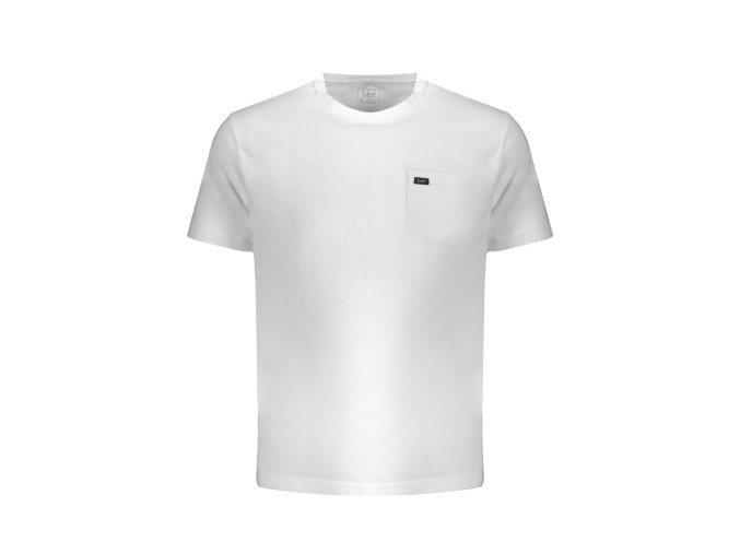 Štýlové Pánske Tričko s krátkym rukávom LEE Biela (Velkost 2XL, Farba Biela)