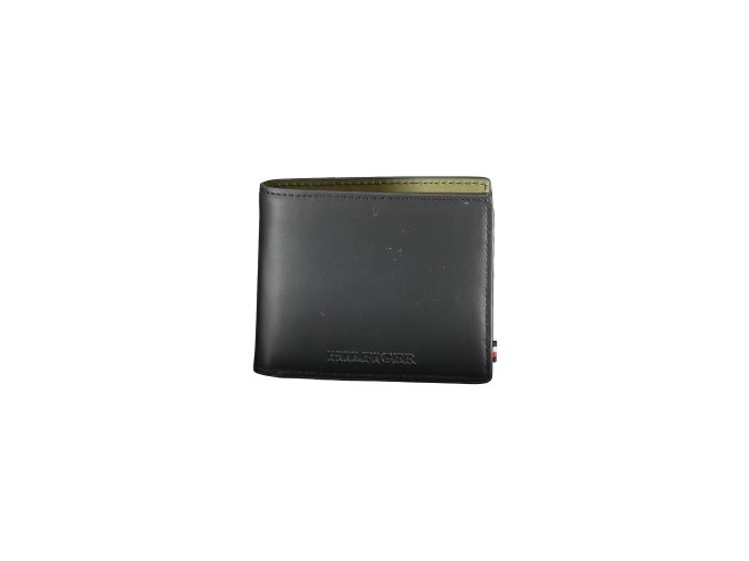 Praktická Pánska Peňaženka TOMMY HILFIGER 11.0X8.5X1.0cm Čierna (Velkost UNI, Farba Čierna)