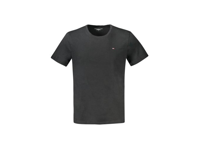 Štýlové Pánske Tričko s krátkym rukávom TOMMY HILFIGER Čierna (Velkost L, Farba Čierna)