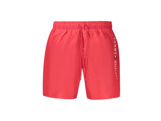 Štýlové Pánske Plavky TOMMY HILFIGER Červená (Velkost S, Farba Červená)