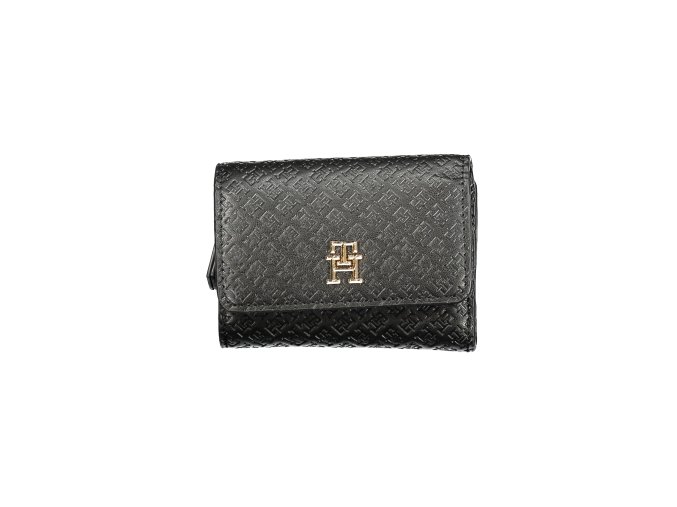 Praktická Dámska Peňaženka TOMMY HILFIGER 12.0X9.0X3.0cm Čierna (Velkost UNI, Farba Čierna)