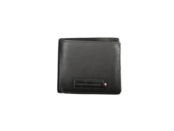 Praktická Pánska Peňaženka TOMMY HILFIGER 11.0X10.0X3.0cm Čierna (Velkost UNI, Farba Čierna)
