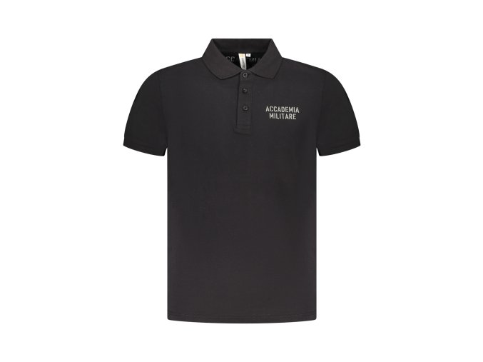 Športová Pánska Polokošeľa ACCADEMIA MILITARE Čierna (Velkost 2XL, Farba Čierna)