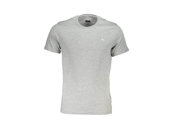 Štýlové Pánske Tričko s krátkym rukávom HARMONT & BLAINE Šedá (Velkost 2XL, Farba Šedá)