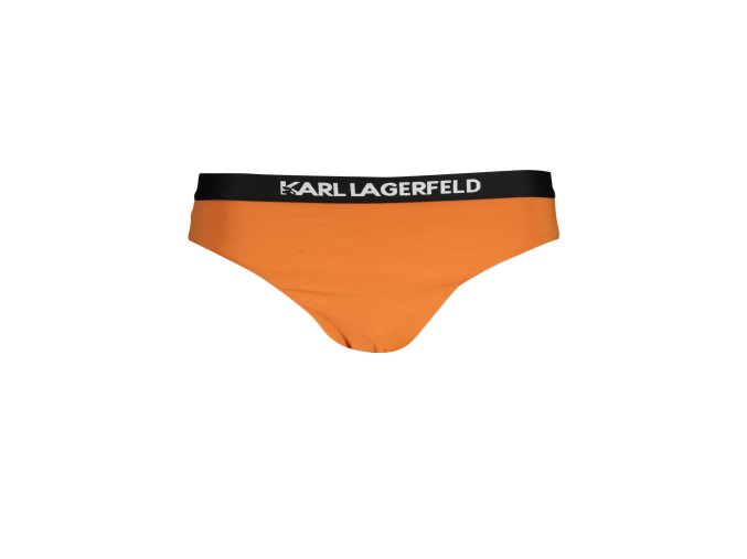 Štýlové Dámske Plavky KARL LAGERFELD BEACHWEAR spodný diel  Oranžová (Velkost S, Farba Oranžová)