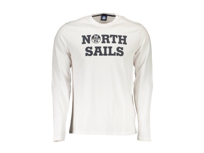 Štýlové Pánske Tričko s dlhým rukávom NORTH SAILS Biela (Velkost 3XL, Farba Biela)