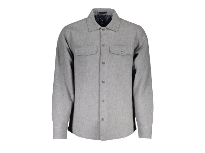 Elegantná Pánska Košeľa GANT Šedá (Velkost 2XL, Farba Šedá)