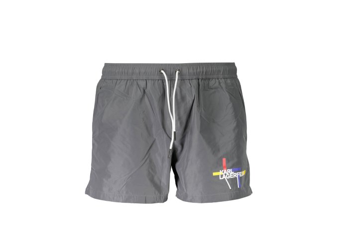 Štýlové Pánske Plavky KARL LAGERFELD BEACHWEAR Šedá (Velkost S, Farba Šedá)