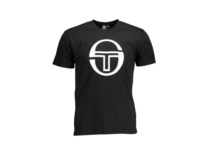 Štýlové Pánske Tričko s krátkym rukávom SERGIO TACCHINI Čierna (Velkost XL, Farba Čierna)