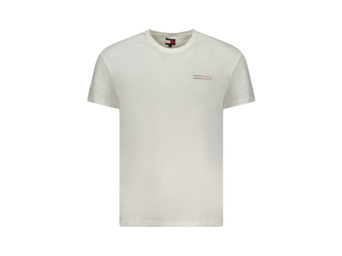 Štýlové Pánske Tričko s krátkym rukávom TOMMY HILFIGER Biela (Velkost 2XL, Farba Biela)
