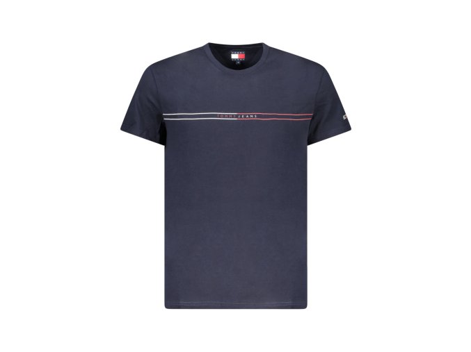 Štýlové Pánske Tričko s krátkym rukávom TOMMY HILFIGER Modrá (Velkost XL, Farba Modrá)