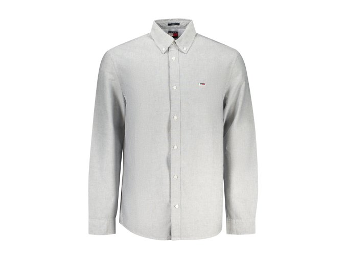 Elegantná Pánska Košeľa TOMMY HILFIGER Šedá (Velkost M, Farba Šedá)
