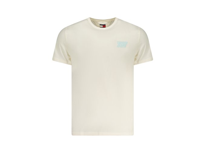 Štýlové Pánske Tričko s krátkym rukávom TOMMY HILFIGER Bežová (Velkost 2XL, Farba Bežová)