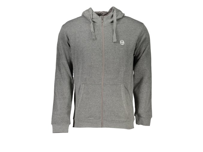 Športová Pánska Mikina so zipsom SERGIO TACCHINI Šedá (Velkost 2XL, Farba Šedá)