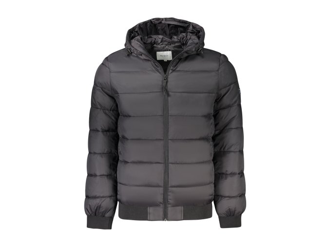 Kvalitná Pánska Zimná Bunda PEPE JEANS Čierna (Velkost XL, Farba Čierna)
