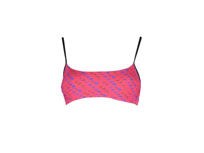 Štýlové Dámske Plavky KARL LAGERFELD BEACHWEAR vrchný diel Červená (Velkost XS, Farba Červená)