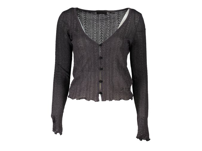 Elegantný Dámsky Kardigan GUESS JEANS Šedá (Velkost L, Farba Šedá)