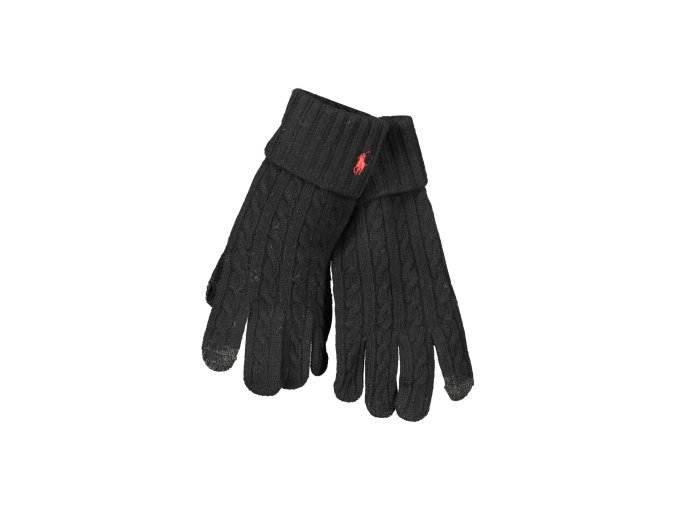 Kvalitné Pánske Rukavice RALPH LAUREN Čierna (Velkost UNI, Farba Čierna)
