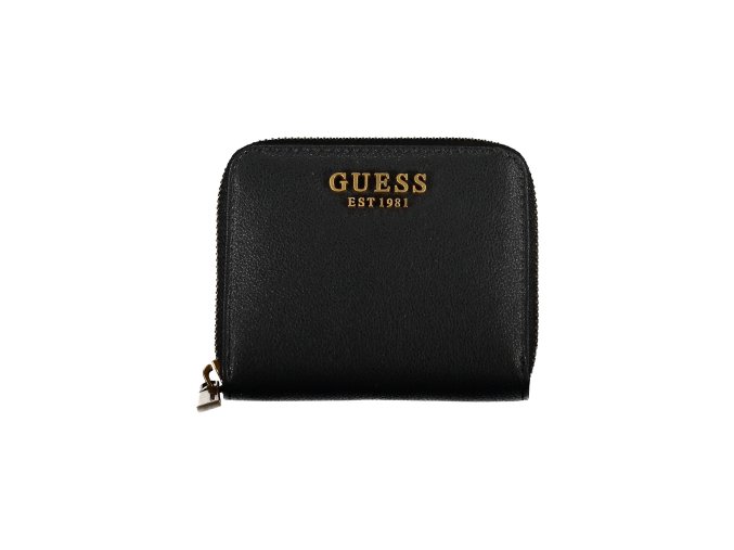 Praktická Dámska Peňaženka GUESS JEANS 12X10X3cm Čierna (Velkost UNI, Farba Čierna)